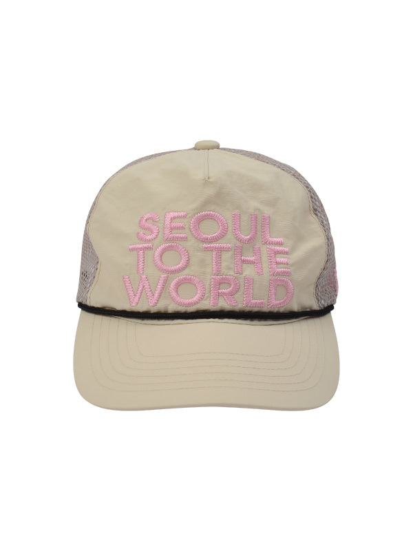 FRU& NEEDLE POINT MIX MASH CAP_PINK&BEIGE