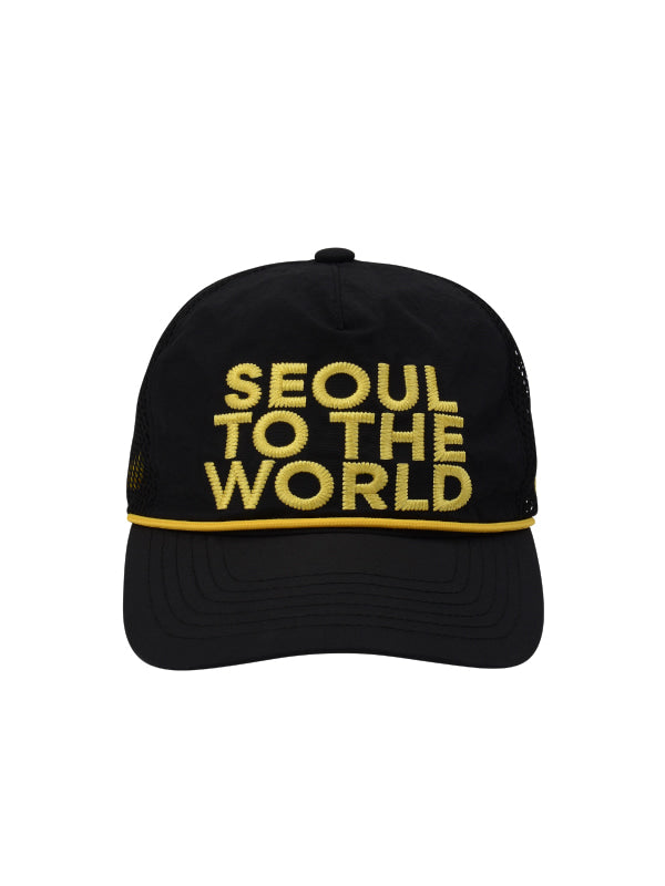 FRU& NEEDLE POINT MIX MASH CAP_YELLOW&BLACK