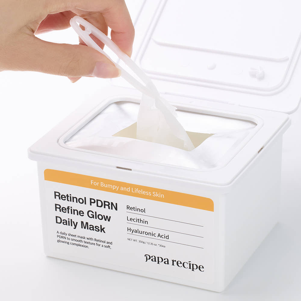 Retinol mask - sheet from tub
